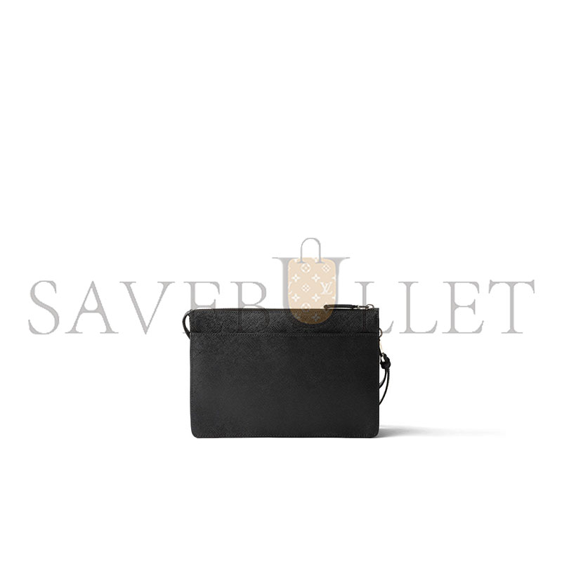 Pra*a saffiano leather pouch 2vf032 (25*17*4cm)
